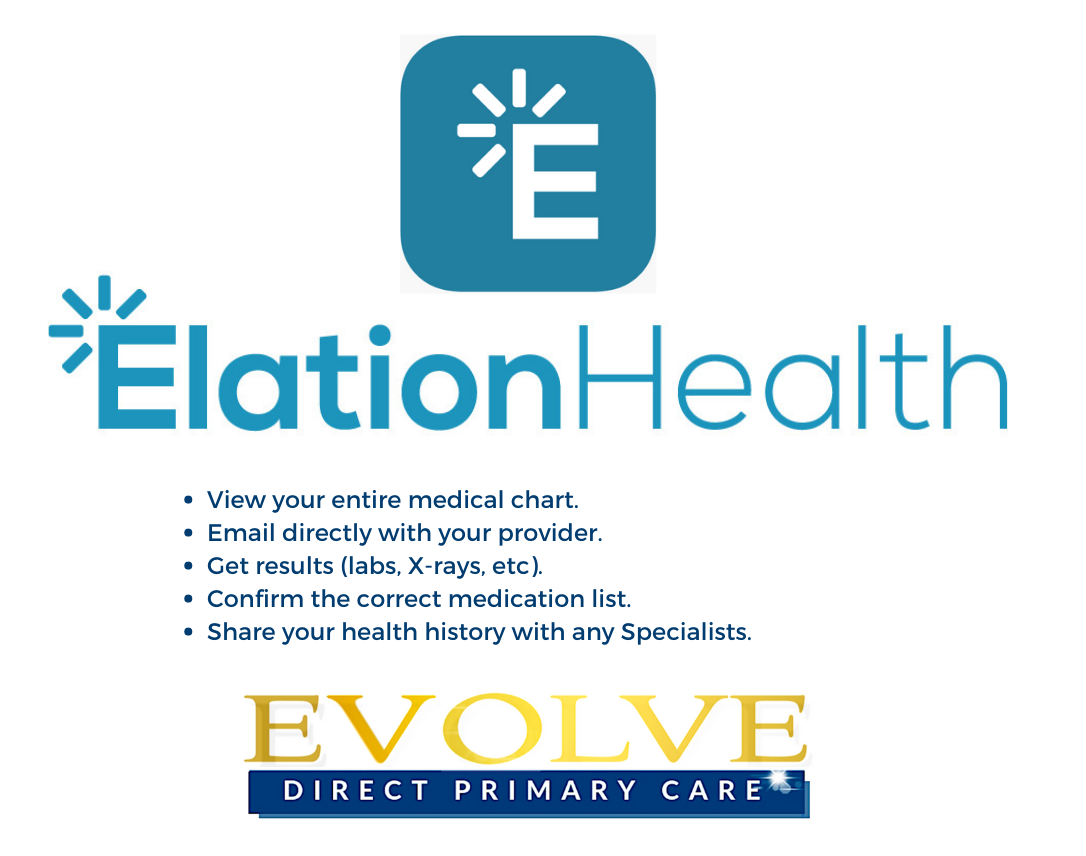 Elation-Passport-Logo-for-Evolve Evolve Direct Primary Care, member electronic medical record portal